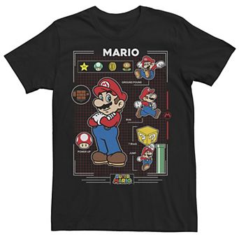 Men's Nintendo Super Mario Move List Tee