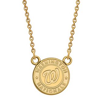 LogoArt Sterling Silver Washington Nationals Pendant Necklace