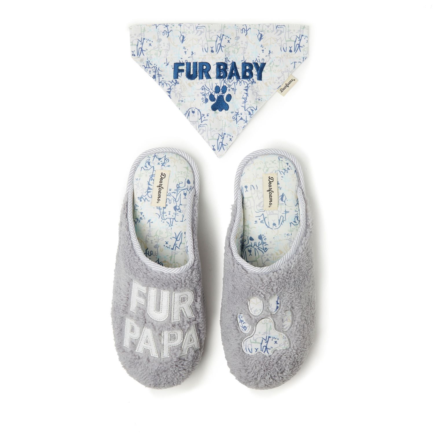 mens dearfoam clog slippers