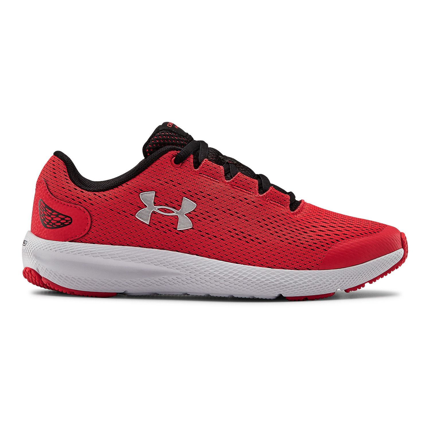 black red under armour shoes