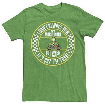 Men's Nintendo Mario Kart Winning As Yoshi Tee