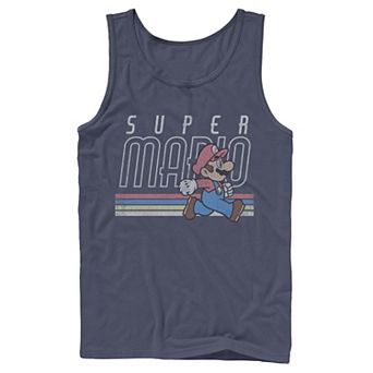 Men's Nintendo Super Mario Retro Rainbow Tank Top