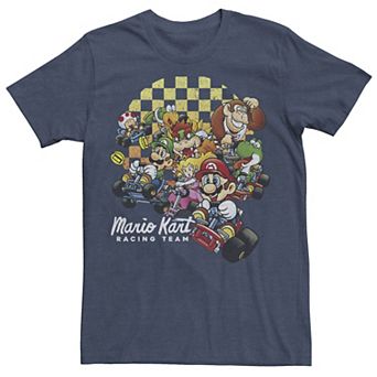 Men's Nintendo Mario Kart Racing Team Group Shot Tee