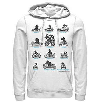 Men's Nintendo Mario Kart Silhouette Racers Hoodie