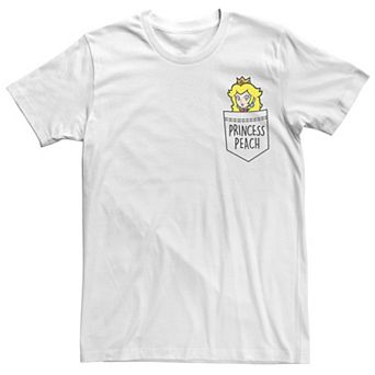 Men's Nintendo Super Mario Princess Peach Pocket Tee