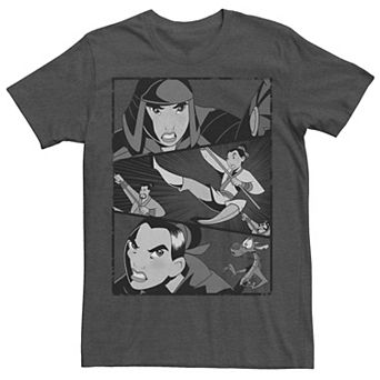 Disney's Mulan Angry Warrior Princess Panel Men's Tee