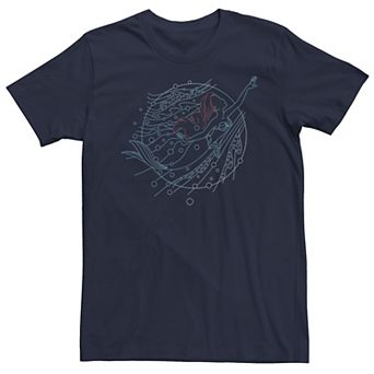 Disney's The Little Mermaid Ariel Line Art Men's Tee