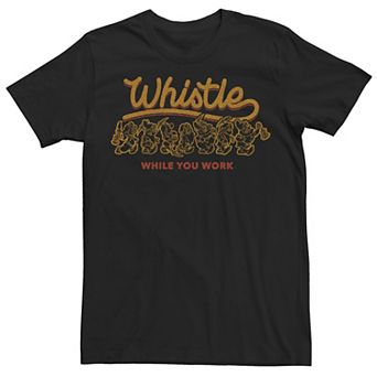 Disney's Snow White Men's Whistle While You Work Seven Dwarfs Tee