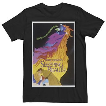 Disney's Sleeping Beauty Men's Fire Movie Poster Tee