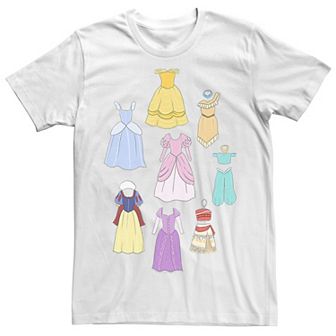 Men's Disney Princess Dress Collage Portrait Tee