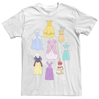 Men's Disney Princess Dress Collage Portrait Tee