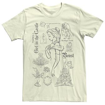 Disney's Beauty And The Beast Girl In The Castle Men's Tee
