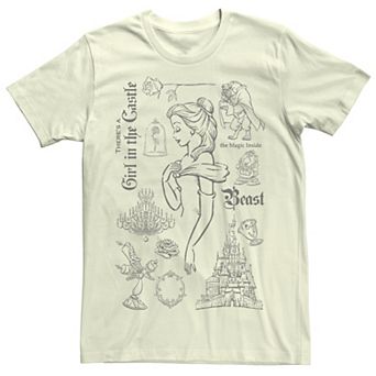 Disney's Beauty And The Beast Girl In The Castle Men's Tee