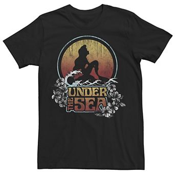 Disney's The Little Mermaid Men's Under The Sea Sun Silhouette Tee