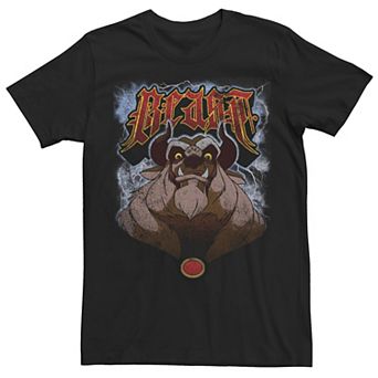 Disney's Beauty & The Beast Men's Distressed Portrait Tee