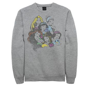 Men's Disney Princess Group Bold Color Pop Fleece