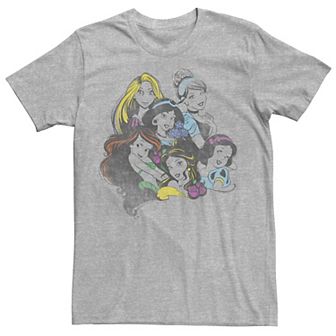 Men's Disney Princess Group Bold Color Pop Tee