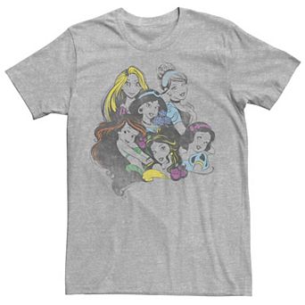 Men's Disney Princess Group Bold Color Pop Tee