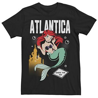 Disney's The Little Mermaid Men's Alantica Anime Ariel Tee