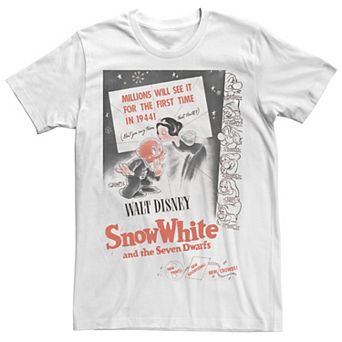Disney's Snow White And The Seven Dwarfs Vintage Poster Men's Tee