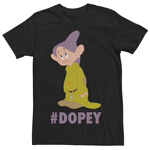 Disney's Snow White Dopey Men's Hashtag Portrait Tee