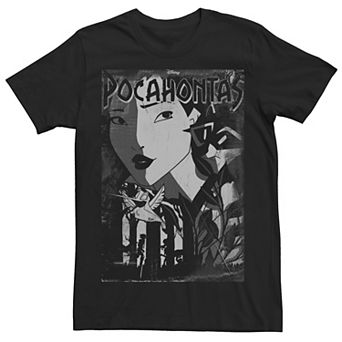 Disney's Pocahontas Men's Black And White Poster Tee