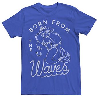 Disney's The Little Mermaid Ariel Born From The Waves Men's Tee