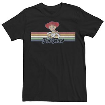 Disney / Pixar's Toy Story Jessie Men's Cowgirl Rainbow Stripe Yee Haw Tee