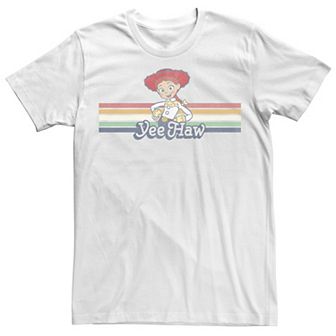 Disney / Pixar's Toy Story Jessie Men's Cowgirl Rainbow Stripe Yee Haw Tee