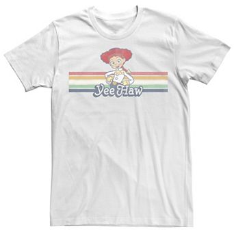 Disney / Pixar's Toy Story Jessie Men's Cowgirl Rainbow Stripe Yee Haw Tee