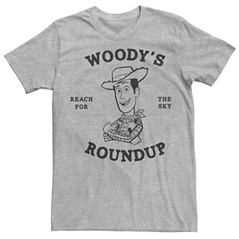 Disney / Pixar's Toy Story Men's Woody's Roundup Outline Sketch Tee