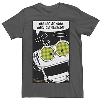 Disney's Treasure Island Rambling Robot Portrait Men's Tee