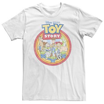 Disney / Pixar's Toy Story Men's Vintage Circle Portrait Logo Tee