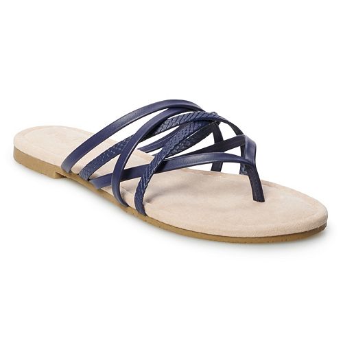LC Lauren Conrad Sodalite Women's Strappy Slide Sandals