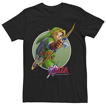 Men's Nintendo Zelda Ocarina of Time 3D Link Aims Tee