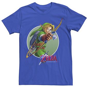 Men's Nintendo Zelda Ocarina of Time 3D Link Aims Tee