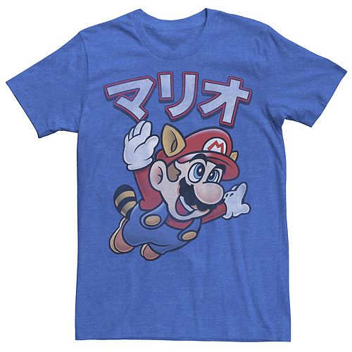 Men's Nintendo Super Mario Raccoon Kanji Tee