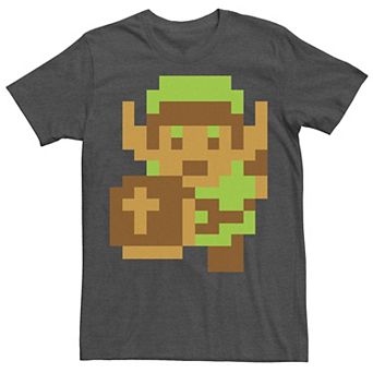 Men's Nintendo Legend of Zelda Pixelated Link Portrait Tee