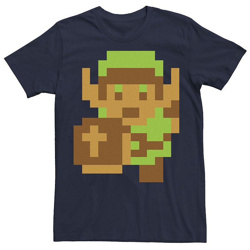 Men's Nintendo Legend of Zelda Pixelated Link Portrait Tee, 
