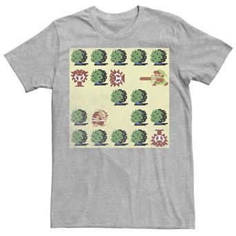 Men's Nintendo Zelda Retro 8-Bit Bushes Tee