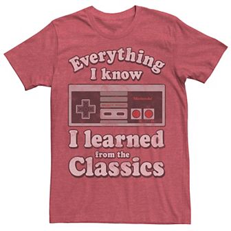 Men's Nintendo NES Controller Learn The Classics Tee