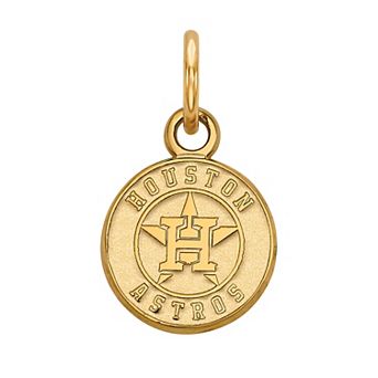 LogoArt 10k Gold Houston Astros Logo Pendant