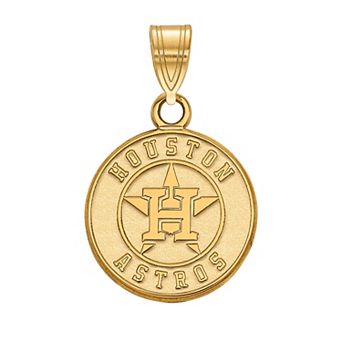 LogoArt 10k Gold Houston Astros Logo Pendant