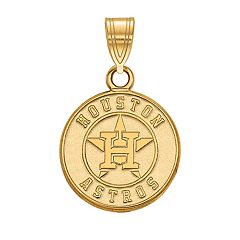 Women's Houston Astros Gold-Plated Sterling Silver Small Bar