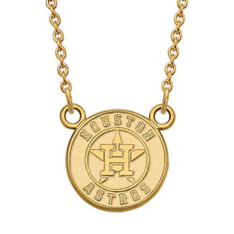 LogoArt 14K Gold Houston Astros Pendant Necklace