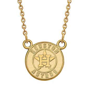 LogoArt Sterling Silver Houston Astros Pendant Necklace