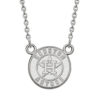 LogoArt Sterling Silver Houston Astros Pendant Necklace