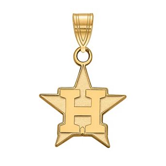 LogoArt 10k Gold Houston Astros Pendant