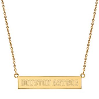 LogoArt Houston Astros Bar Link Necklace