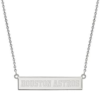 LogoArt Houston Astros Bar Link Necklace